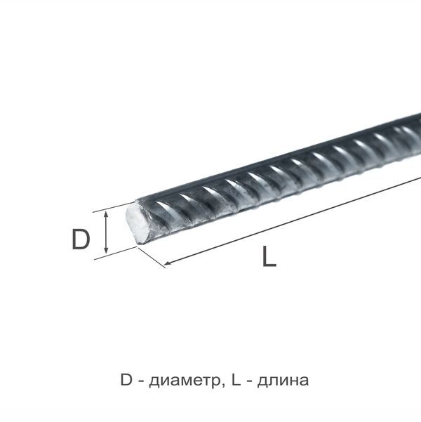 Арматура рифленая 36  А500С ГОСТ 34028-2016